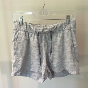 Grey Lululemon Drawstring Shorts